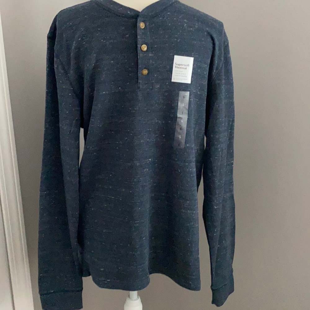 NWT Mens Sonoma Supersoft Thermal Long Sleeve Size Large Shirt